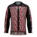 New Zealand Maori Niho Taniwha Hockey Jersey Whero Mangopare and Puhoro Pattern - Aussie Hoodie