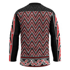 New Zealand Maori Niho Taniwha Hockey Jersey Whero Mangopare and Puhoro Pattern - Aussie Hoodie