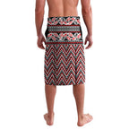 New Zealand Maori Niho Taniwha Lavalava Whero Mangopare and Puhoro Pattern