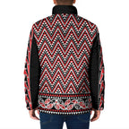 New Zealand Maori Niho Taniwha Padded Jacket Whero Mangopare and Puhoro Pattern - Aussie Hoodie