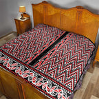 New Zealand Maori Niho Taniwha Quilt Whero Mangopare and Puhoro Pattern