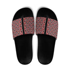 New Zealand Maori Niho Taniwha Slide Sandals Whero Mangopare and Puhoro Pattern - Aussie Hoodie