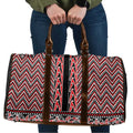 New Zealand Maori Niho Taniwha Travel Bag Whero Mangopare and Puhoro Pattern - Aussie Hoodie