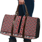New Zealand Maori Niho Taniwha Travel Bag Whero Mangopare and Puhoro Pattern - Aussie Hoodie