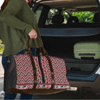 New Zealand Maori Niho Taniwha Travel Bag Whero Mangopare and Puhoro Pattern - Aussie Hoodie
