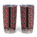 New Zealand Maori Niho Taniwha Tumbler Cup Whero Mangopare and Puhoro Pattern
