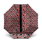 New Zealand Maori Niho Taniwha Umbrella Whero Mangopare and Puhoro Pattern - Aussie Hoodie