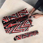 New Zealand Maori Niho Taniwha Umbrella Whero Mangopare and Puhoro Pattern - Aussie Hoodie
