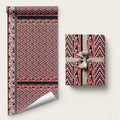 New Zealand Maori Niho Taniwha Wrapping Paper Whero Mangopare and Puhoro Pattern - Aussie Hoodie