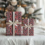 New Zealand Maori Niho Taniwha Wrapping Paper Whero Mangopare and Puhoro Pattern - Aussie Hoodie