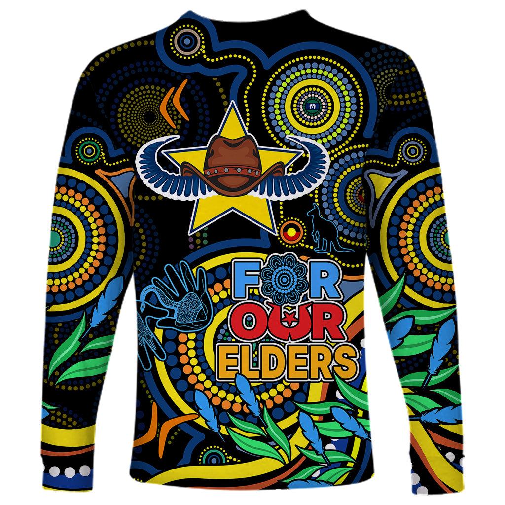 cowboys-rugby-aboriginal-art-long-sleeve-shirt-naidoc-indigenous-tribal