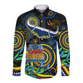 custom-cowboys-rugby-aboriginal-art-long-sleeve-button-shirt-naidoc-indigenous-tribal