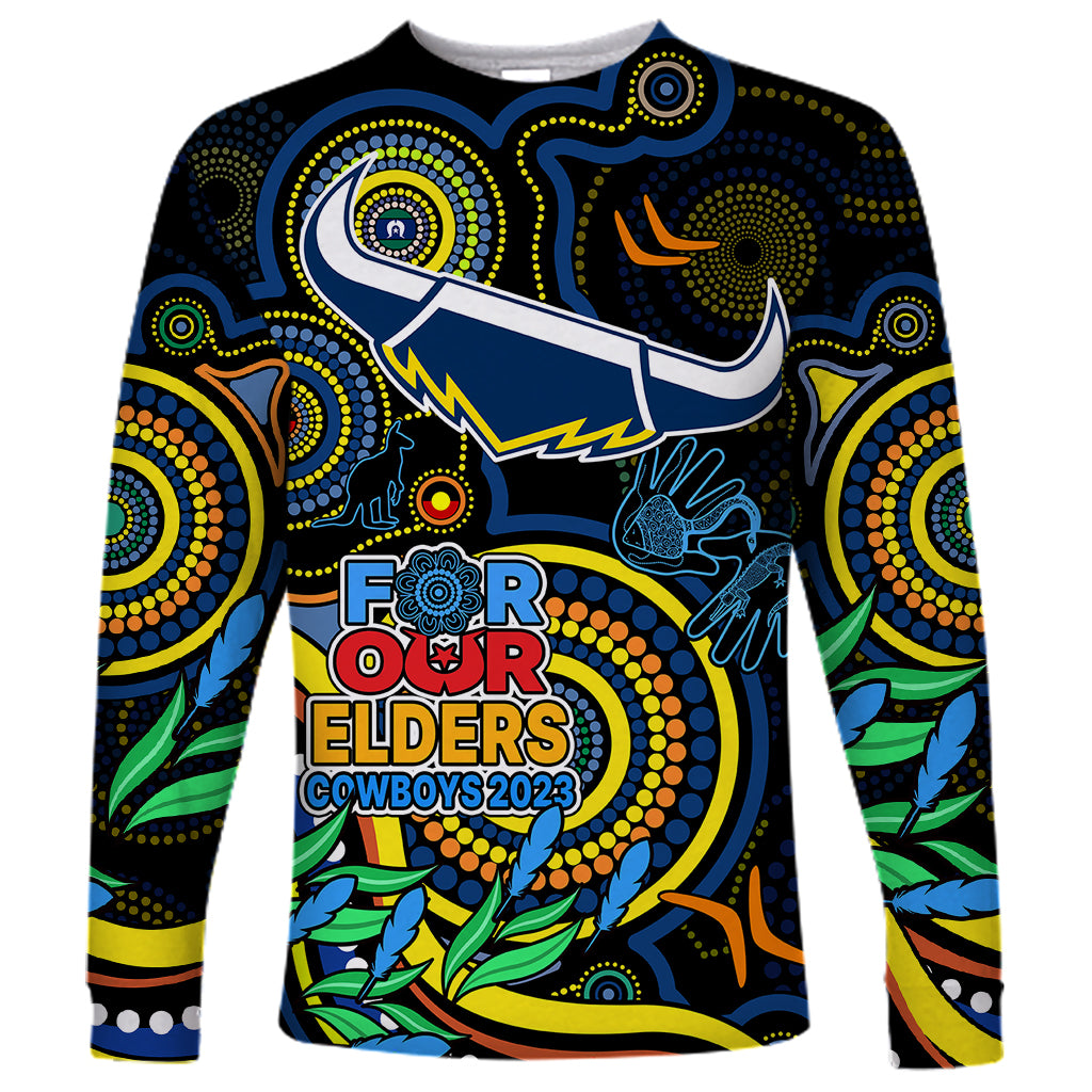 custom-cowboys-rugby-aboriginal-art-long-sleeve-shirt-naidoc-indigenous-tribal