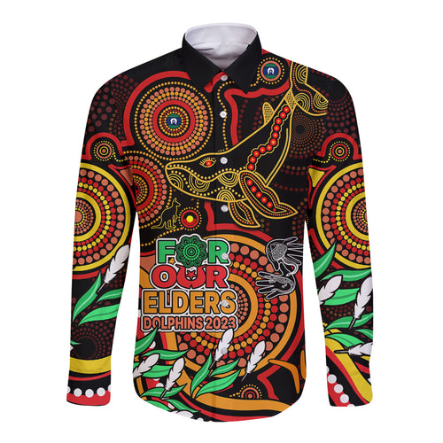 custom-dolphins-rugby-aboriginal-art-long-sleeve-button-shirt-naidoc-indigenous-tribal