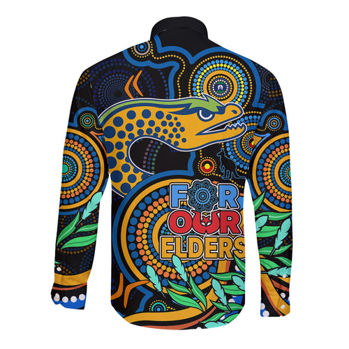 eels-rugby-aboriginal-art-long-sleeve-button-shirt-naidoc-indigenous-tribal