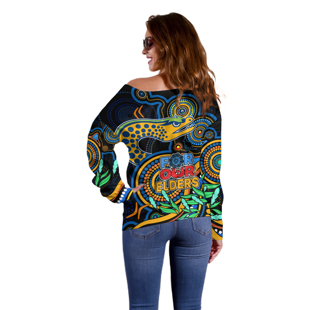eels-rugby-aboriginal-art-off-shoulder-sweater-naidoc-indigenous-tribal