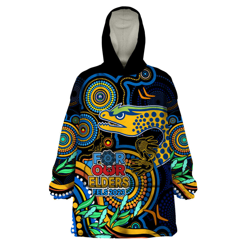 eels-rugby-aboriginal-art-wearable-blanket-hoodie-naidoc-indigenous-tribal