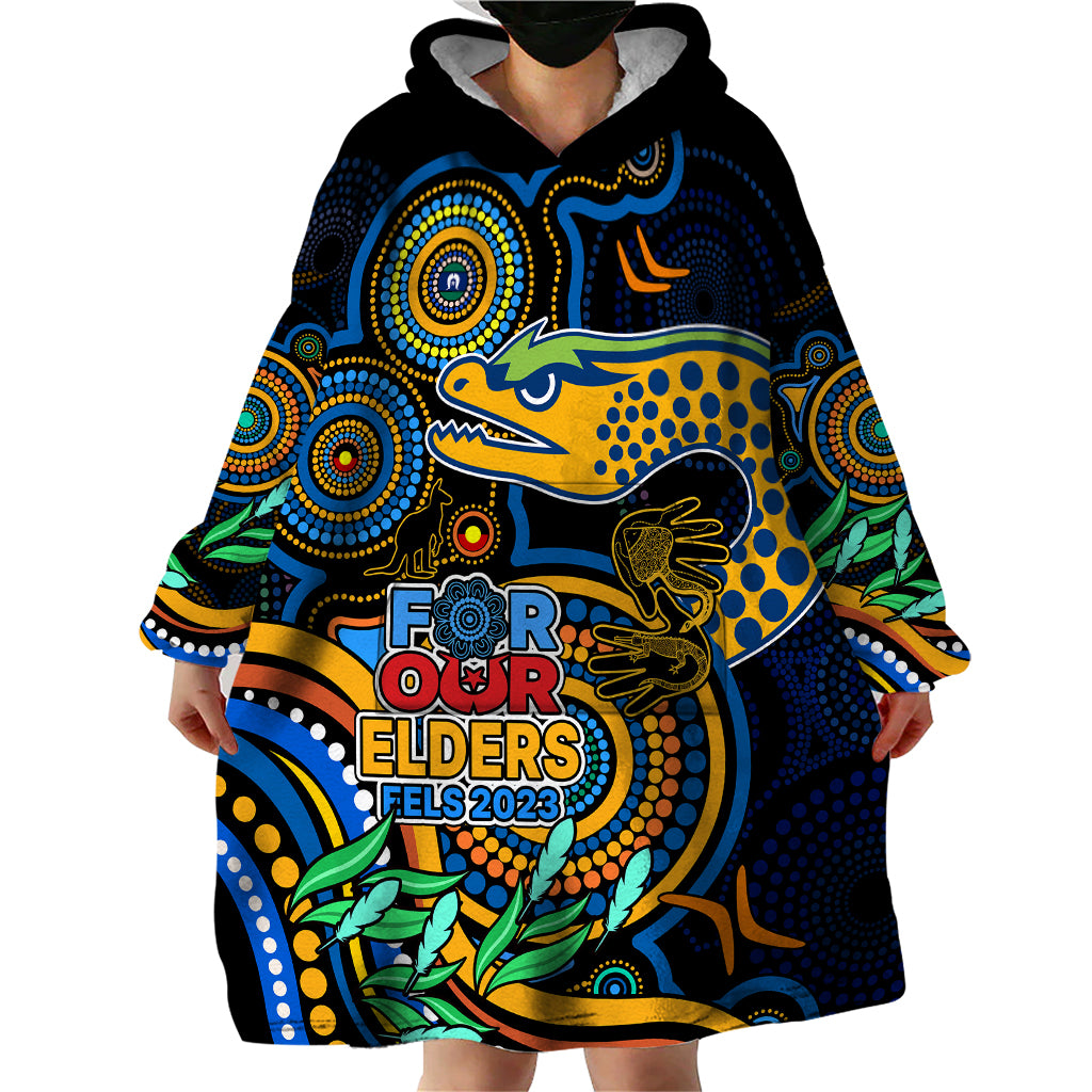 eels-rugby-aboriginal-art-wearable-blanket-hoodie-naidoc-indigenous-tribal