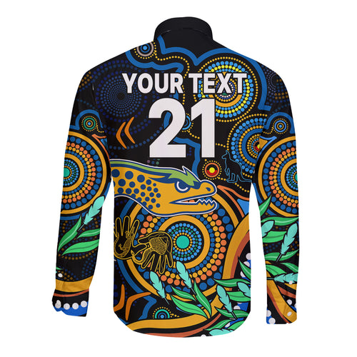 custom-eels-rugby-aboriginal-art-long-sleeve-button-shirt-naidoc-indigenous-tribal