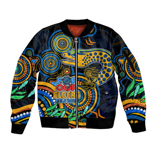 custom-eels-rugby-aboriginal-art-sleeve-zip-bomber-jacket-naidoc-indigenous-tribal