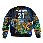 custom-eels-rugby-aboriginal-art-sleeve-zip-bomber-jacket-naidoc-indigenous-tribal