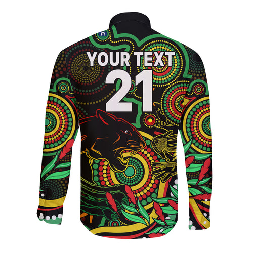 custom-panthers-rugby-aboriginal-art-long-sleeve-button-shirt-naidoc-indigenous-tribal
