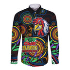 roosters-rugby-aboriginal-art-long-sleeve-button-shirt-naidoc-indigenous-tribal