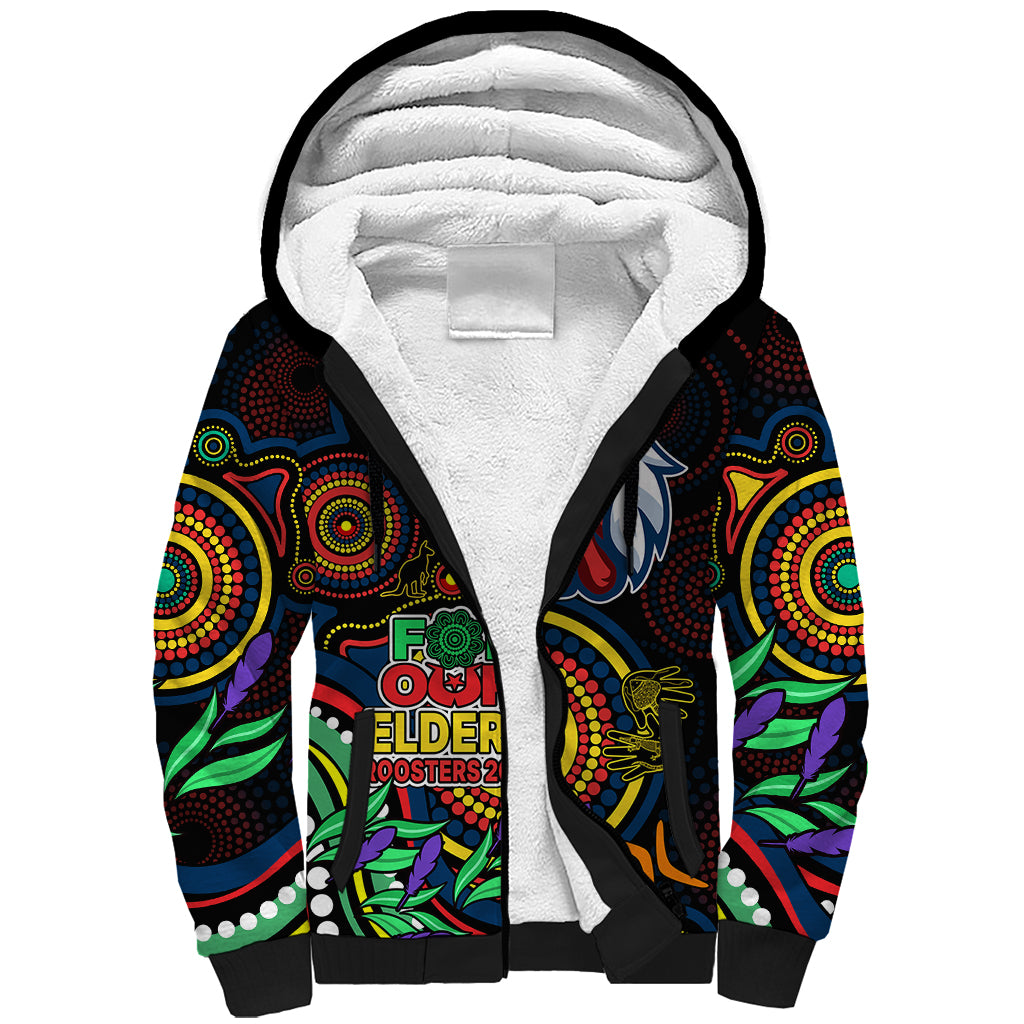 roosters-rugby-aboriginal-art-sherpa-hoodie-naidoc-indigenous-tribal