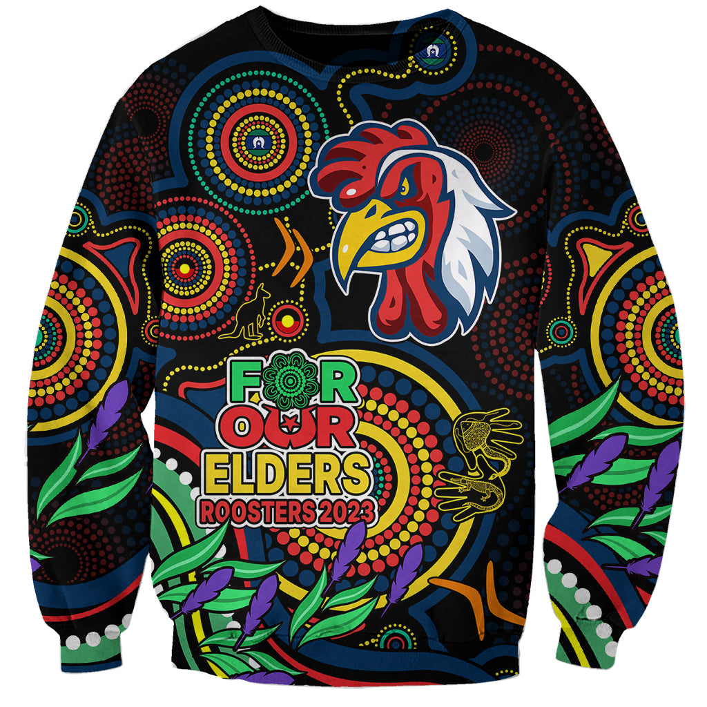 custom-roosters-rugby-aboriginal-art-sweatshirt-naidoc-indigenous-tribal