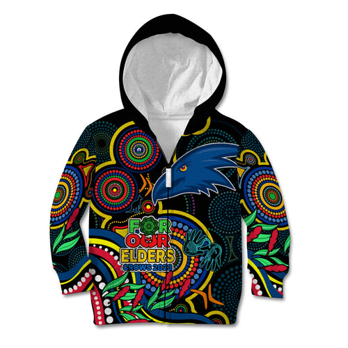 crows-football-aboriginal-art-kid-hoodie-naidoc-indigenous-tribal