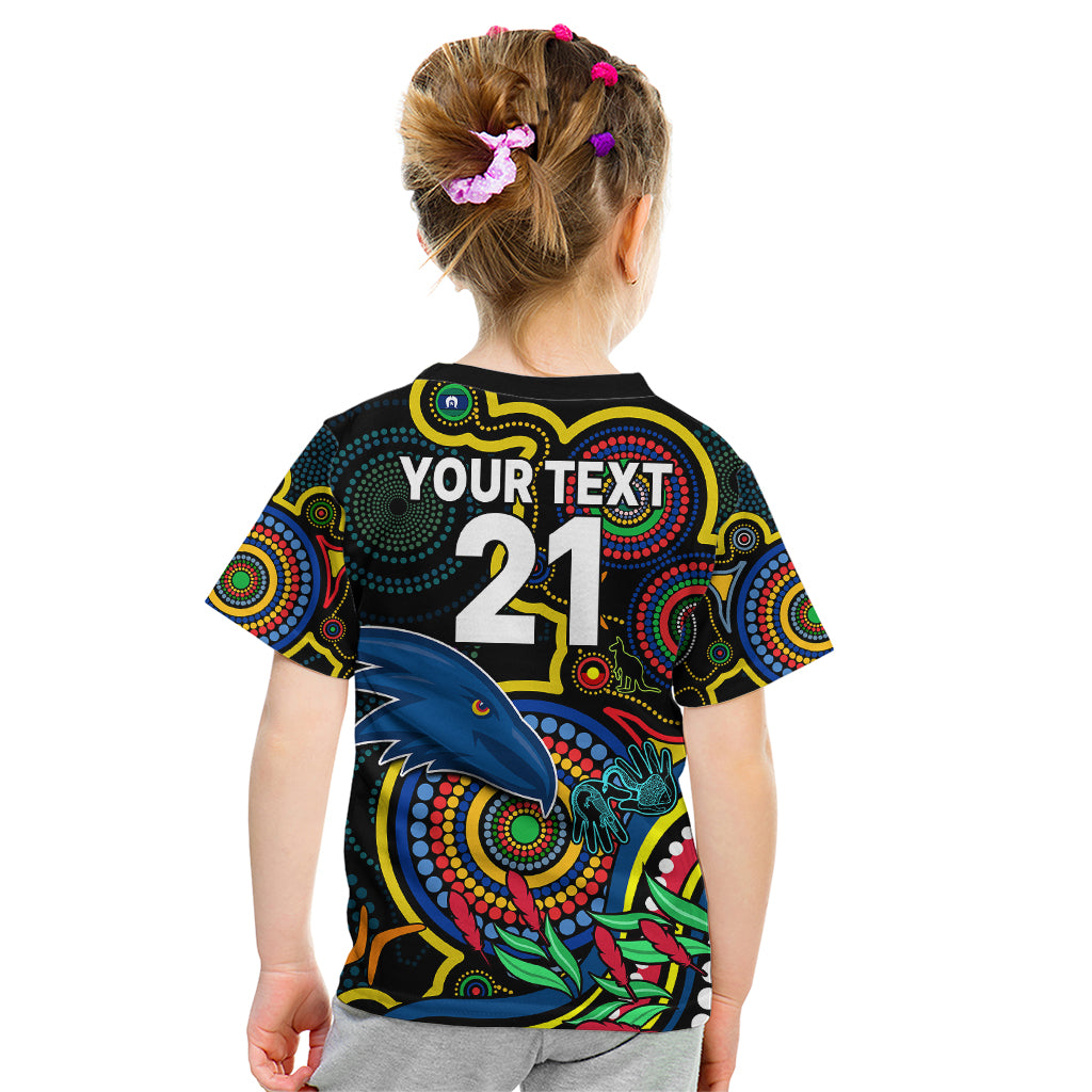 custom-crows-football-aboriginal-art-kid-t-shirt-naidoc-indigenous-tribal