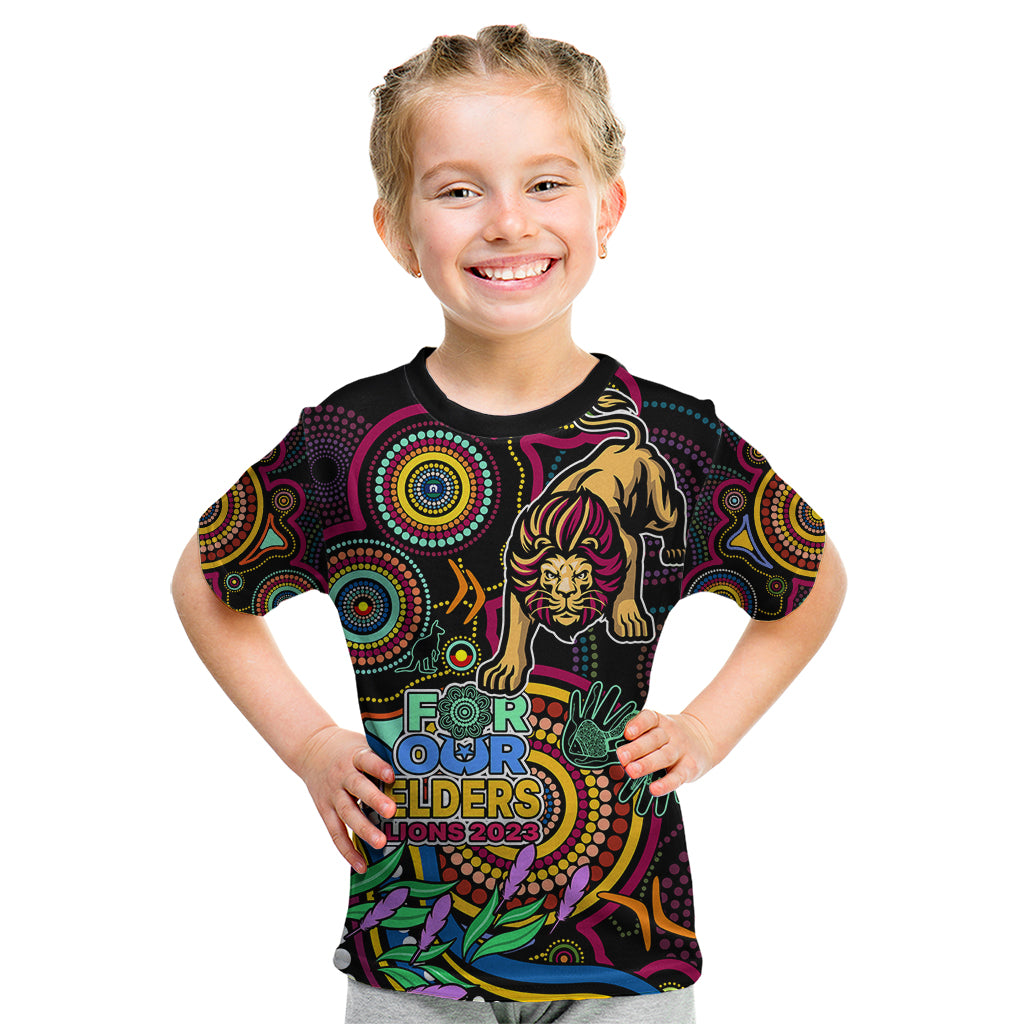 lions-football-aboriginal-art-kid-t-shirt-naidoc-indigenous-tribal