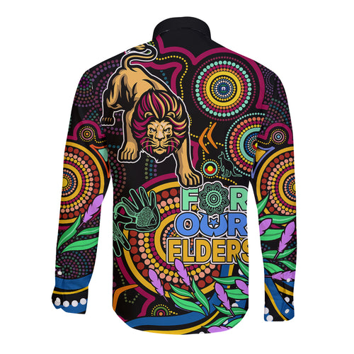lions-football-aboriginal-art-long-sleeve-button-shirt-naidoc-indigenous-tribal