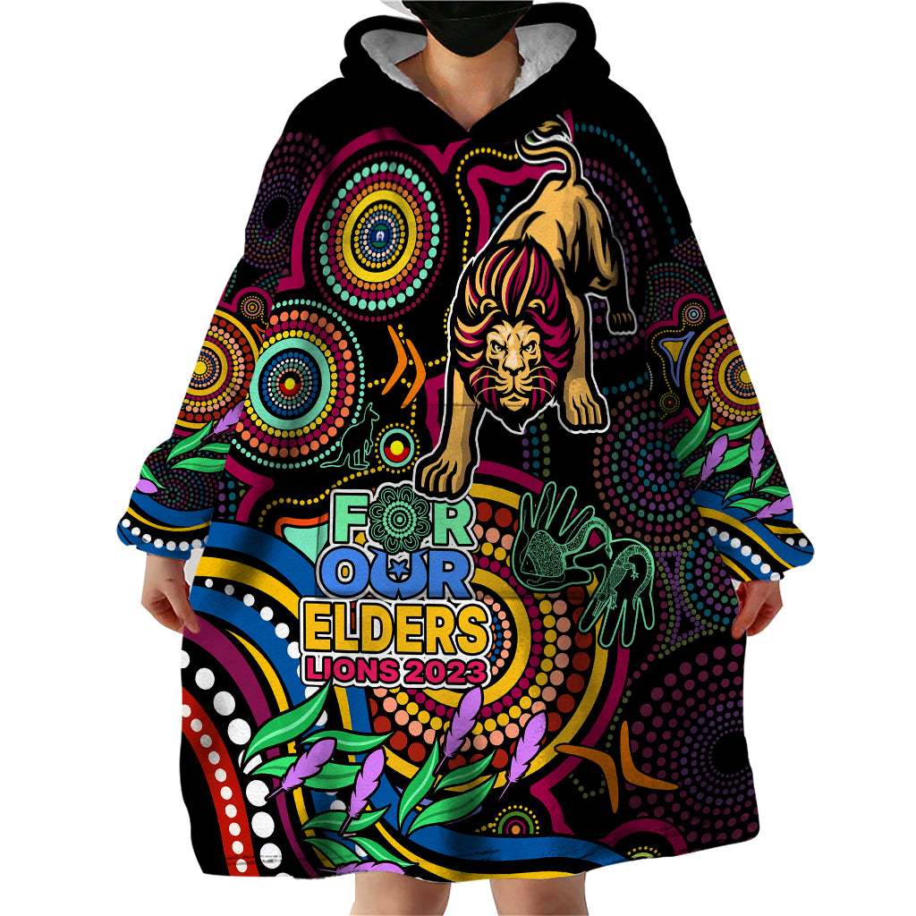 lions-football-aboriginal-art-wearable-blanket-hoodie-naidoc-indigenous-tribal