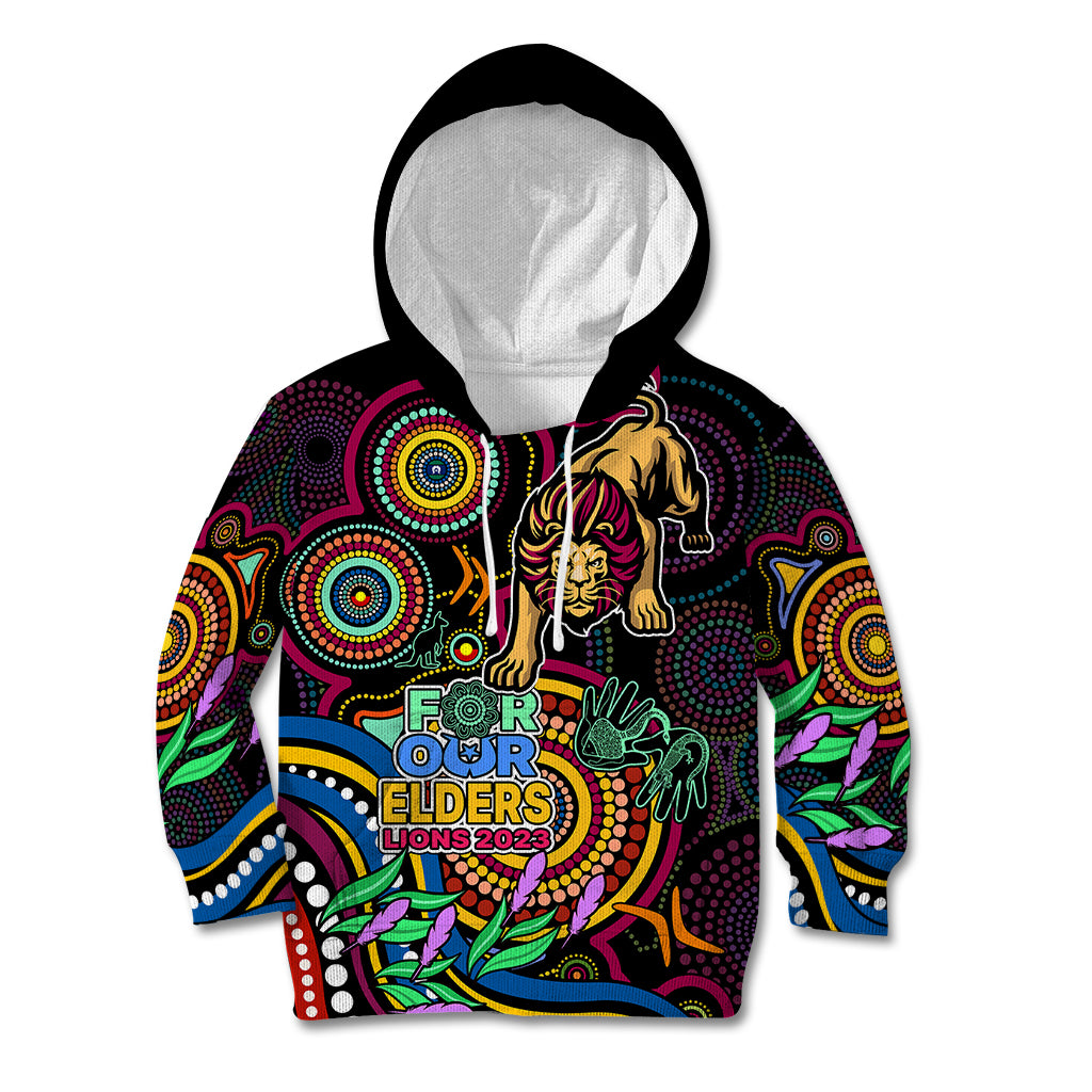 custom-lions-football-aboriginal-art-kid-hoodie-naidoc-indigenous-tribal