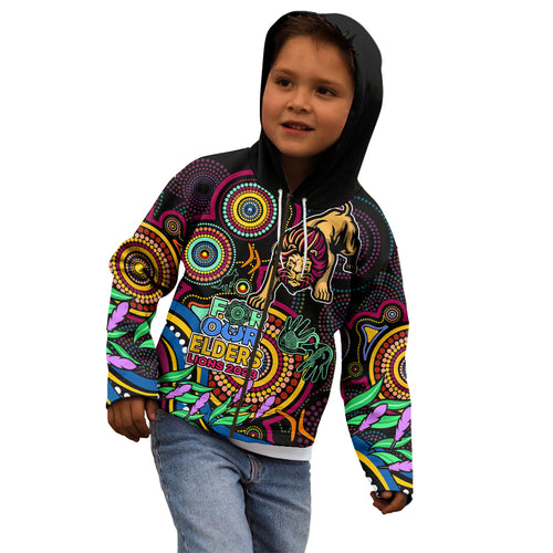 custom-lions-football-aboriginal-art-kid-hoodie-naidoc-indigenous-tribal
