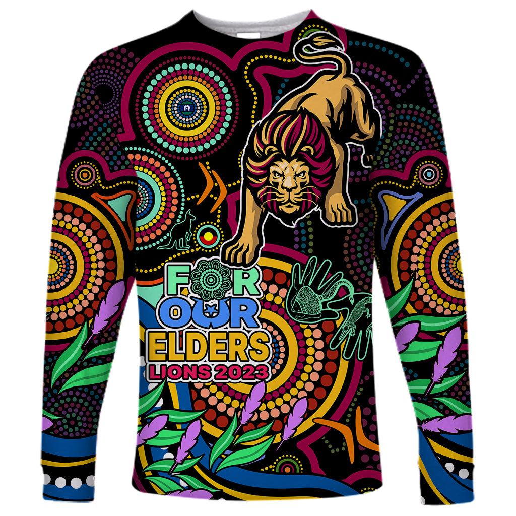 custom-lions-football-aboriginal-art-long-sleeve-shirt-naidoc-indigenous-tribal
