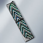 New Zealand Maori Niho Taniwha Auto Sun Shade Papua Shell - Mangopare Puhoro Pattern
