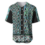 New Zealand Maori Niho Taniwha Baseball Jersey Papua Shell - Mangopare Puhoro Pattern