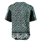 New Zealand Maori Niho Taniwha Baseball Jersey Papua Shell - Mangopare Puhoro Pattern