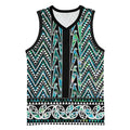 New Zealand Maori Niho Taniwha Basketball Jersey Papua Shell - Mangopare Puhoro Pattern
