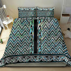 New Zealand Maori Niho Taniwha Bedding Set Papua Shell - Mangopare Puhoro Pattern