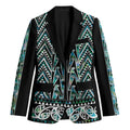 New Zealand Maori Niho Taniwha Blazer Papua Shell - Mangopare Puhoro Pattern