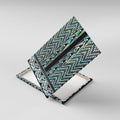 New Zealand Maori Niho Taniwha Canvas Wall Art Papua Shell - Mangopare Puhoro Pattern