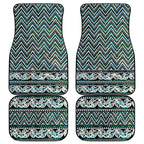 New Zealand Maori Niho Taniwha Car Mats Papua Shell - Mangopare Puhoro Pattern