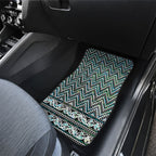 New Zealand Maori Niho Taniwha Car Mats Papua Shell - Mangopare Puhoro Pattern