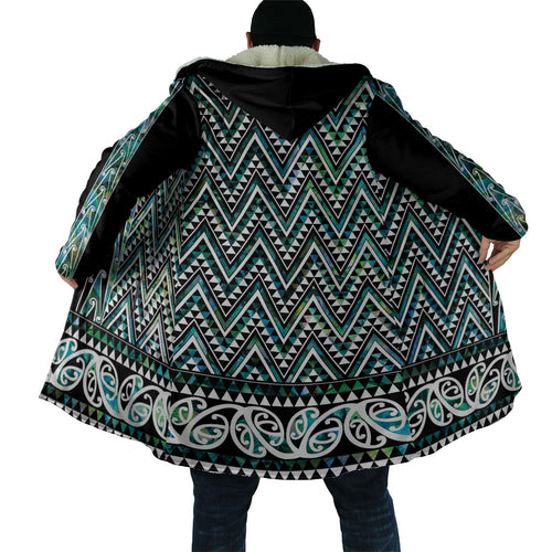 New Zealand Maori Niho Taniwha Cloak Papua Shell - Mangopare Puhoro Pattern