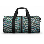 New Zealand Maori Niho Taniwha Duffle Bag Papua Shell - Mangopare Puhoro Pattern