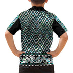 New Zealand Maori Niho Taniwha Family Matching Mermaid Dress and Hawaiian Shirt Papua Shell - Mangopare Puhoro Pattern