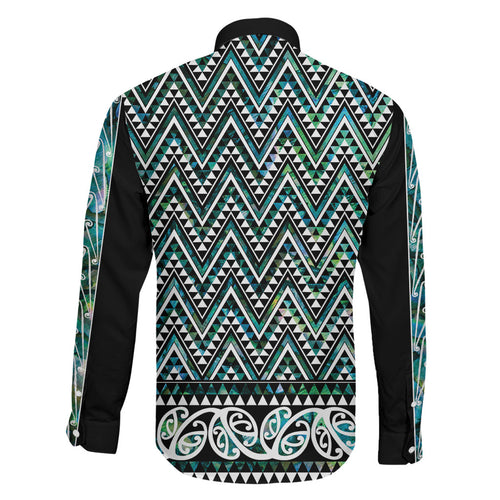 New Zealand Maori Niho Taniwha Family Matching Mermaid Dress and Hawaiian Shirt Papua Shell - Mangopare Puhoro Pattern